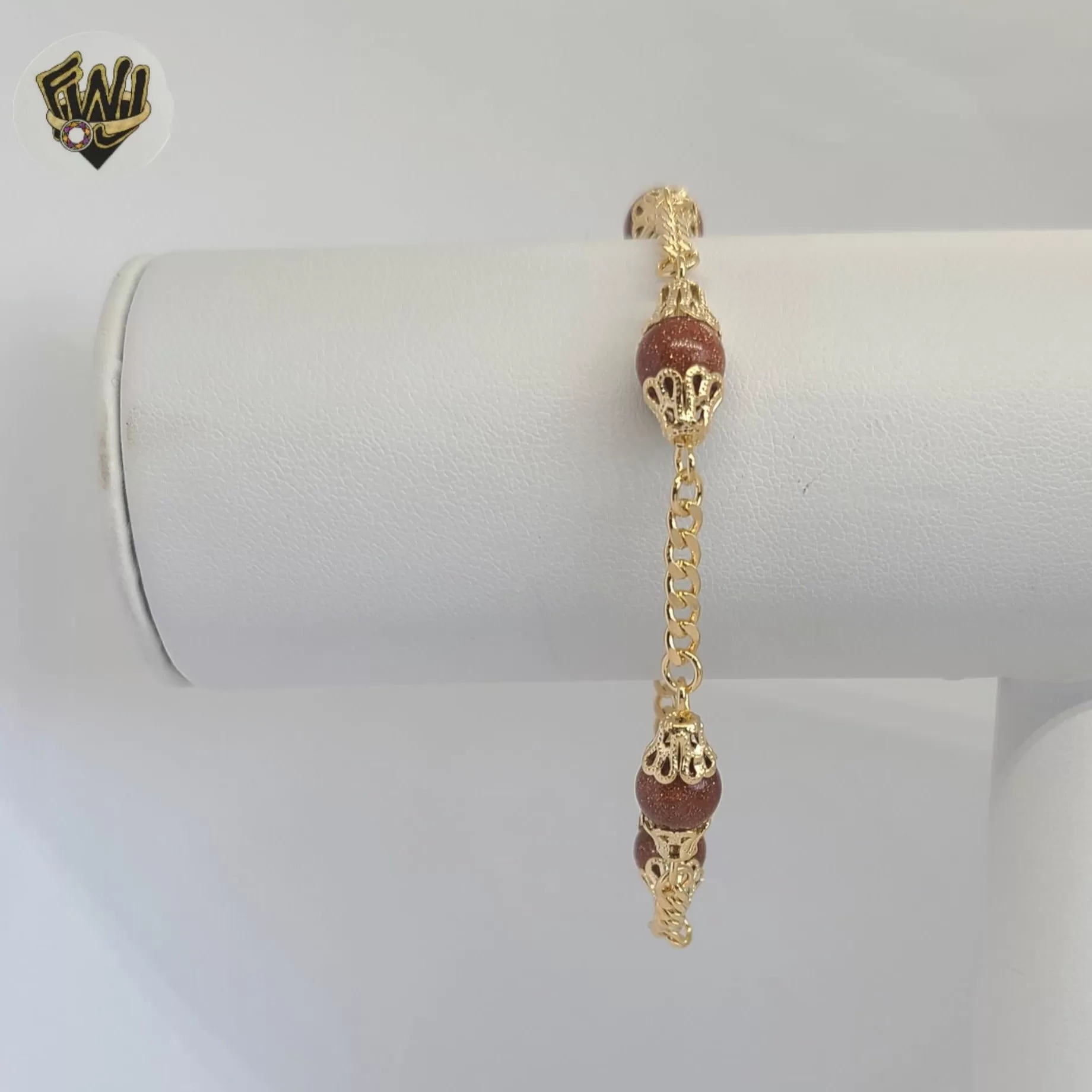 (1-0756-4) Gold Laminate - 3mm Venturina Bracelet - 7.5 - BGF