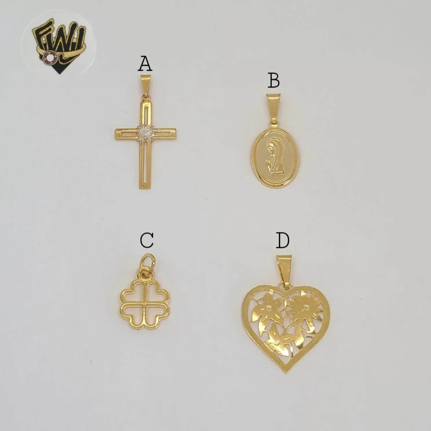 (1-2019) Gold Laminate - Small Pendants - BGF