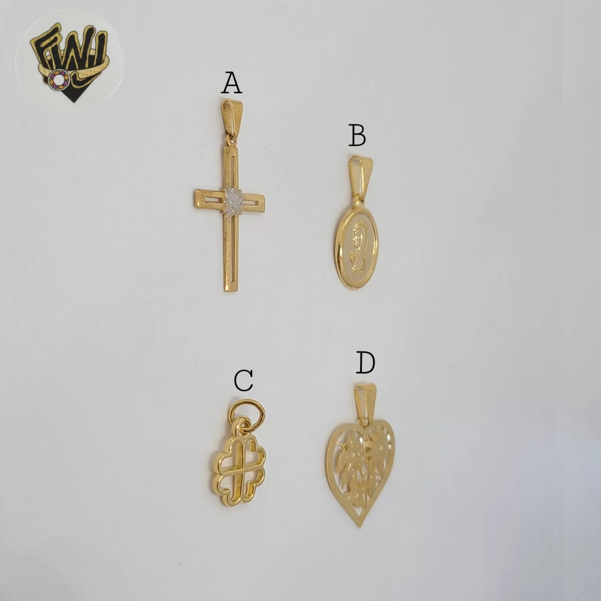 (1-2019) Gold Laminate - Small Pendants - BGF