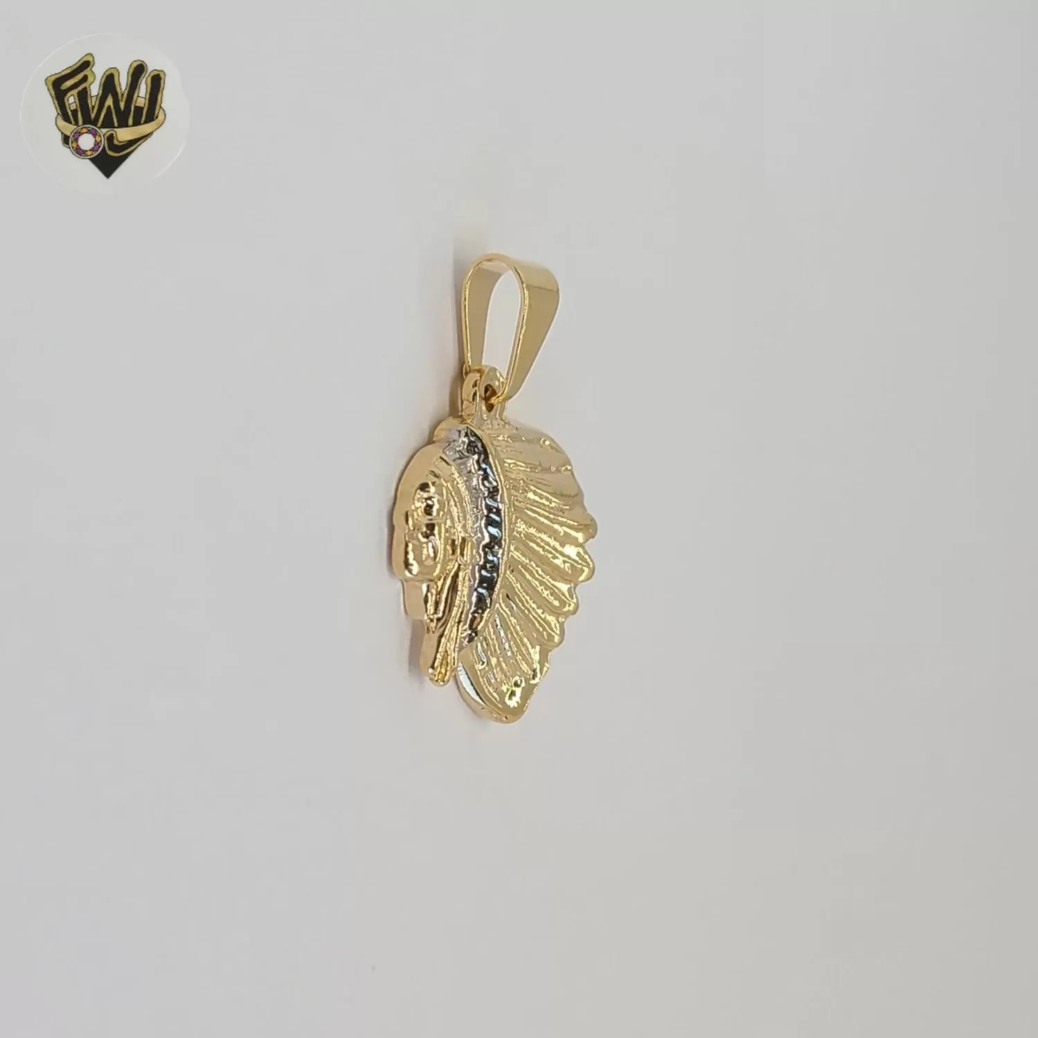 (1-2131) Gold Laminate -Indian Chief Pendants - BGF