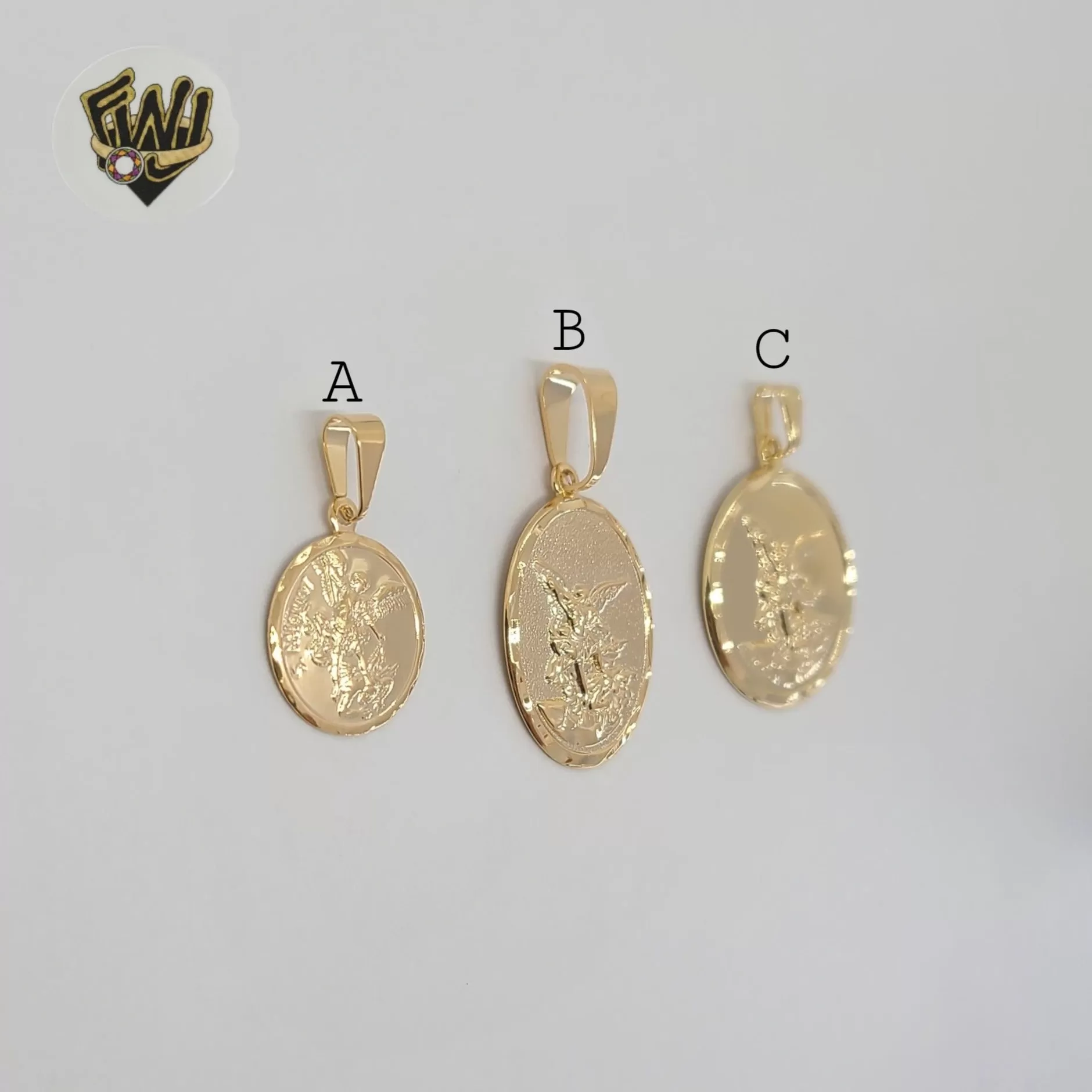 (1-2315) Gold Laminate - Religious Medal Pendants - BGF