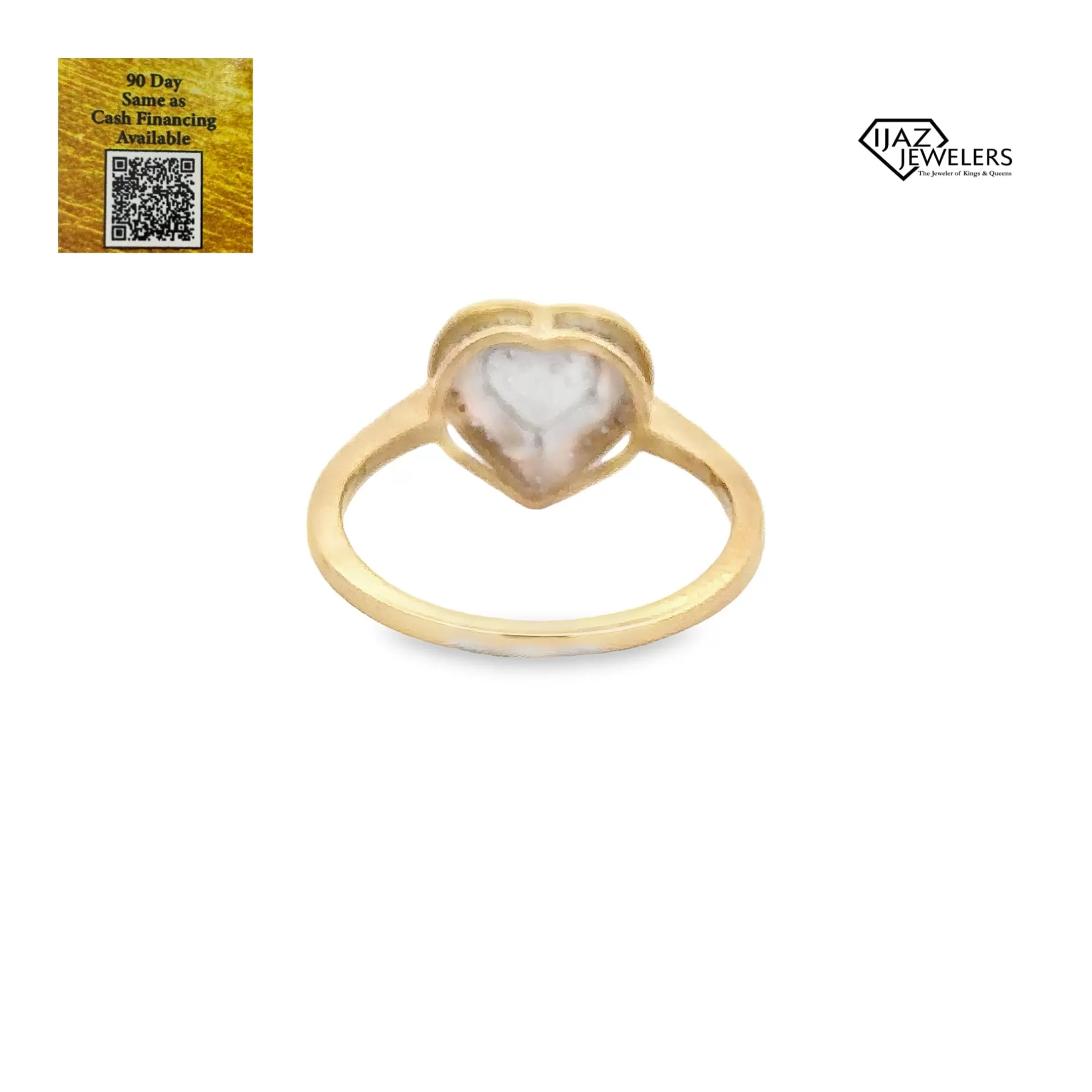 10K Gold 0.10 CTW Diamond Heart Ring