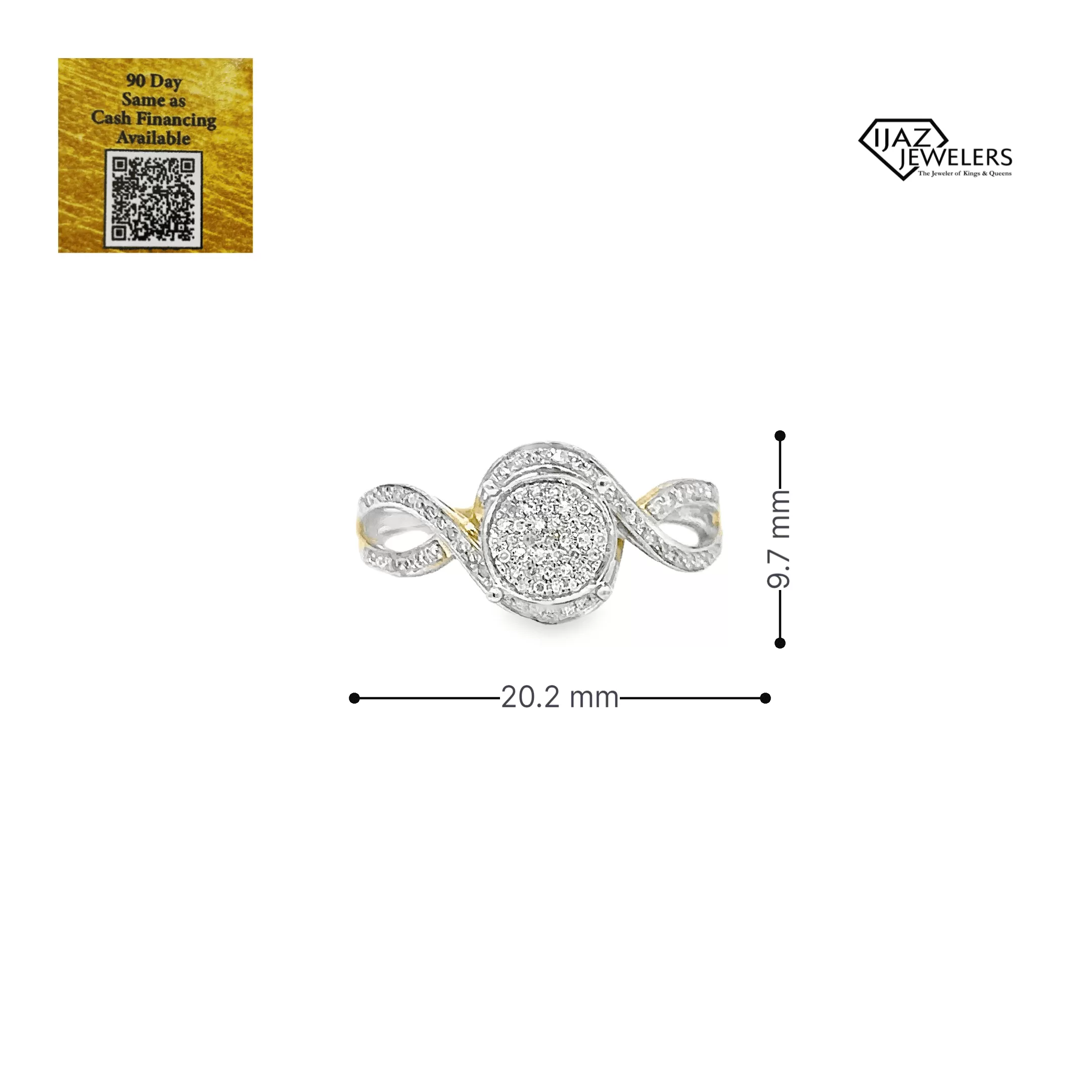 10K Gold 0.15 CTW Diamond Ladies Ring