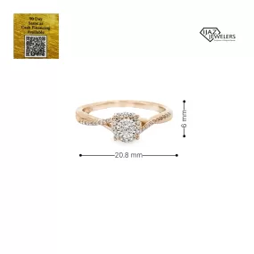 10K Gold 0.20 CTW Diamond Ring