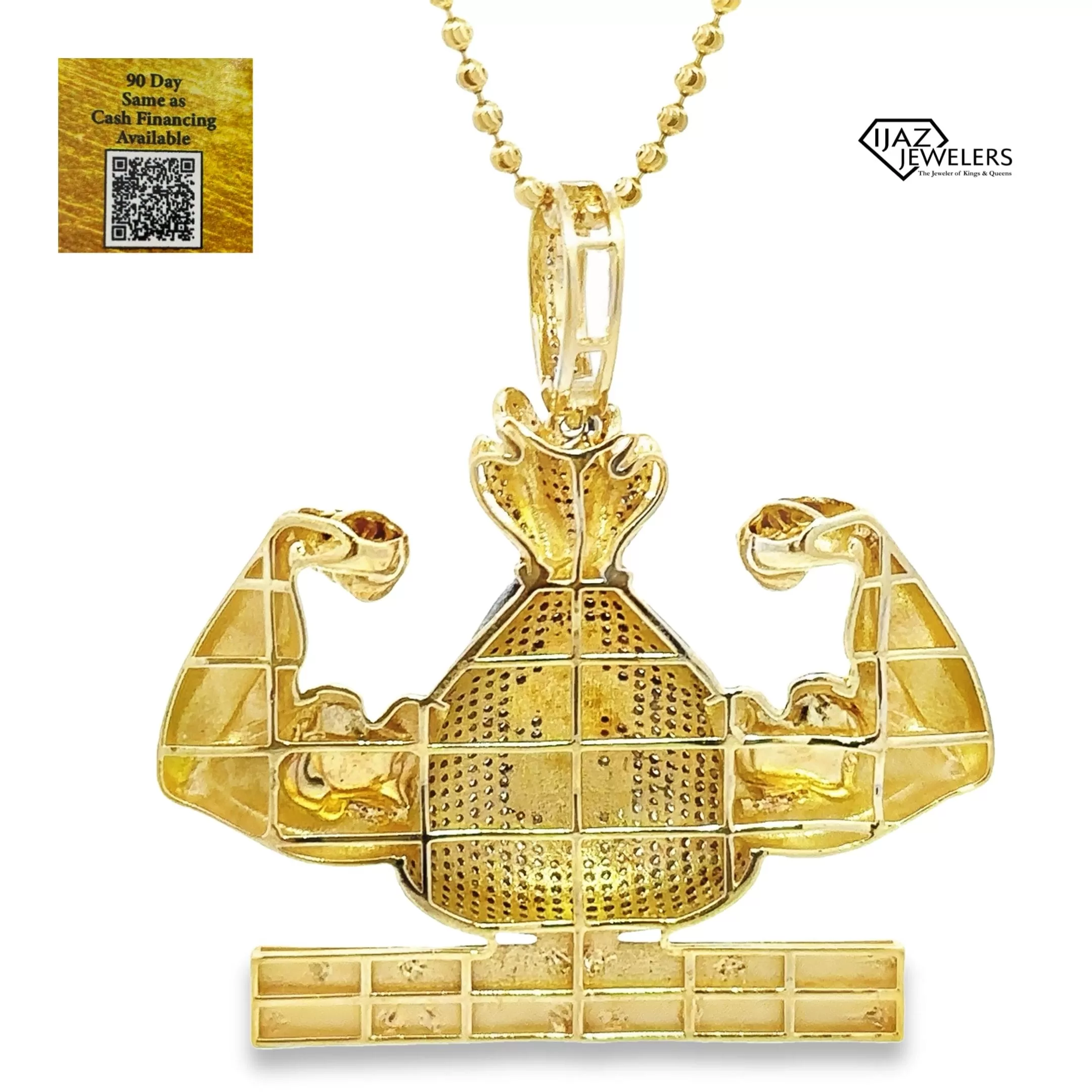 10K Gold 0.73 CTW Diamond Money Power Charm