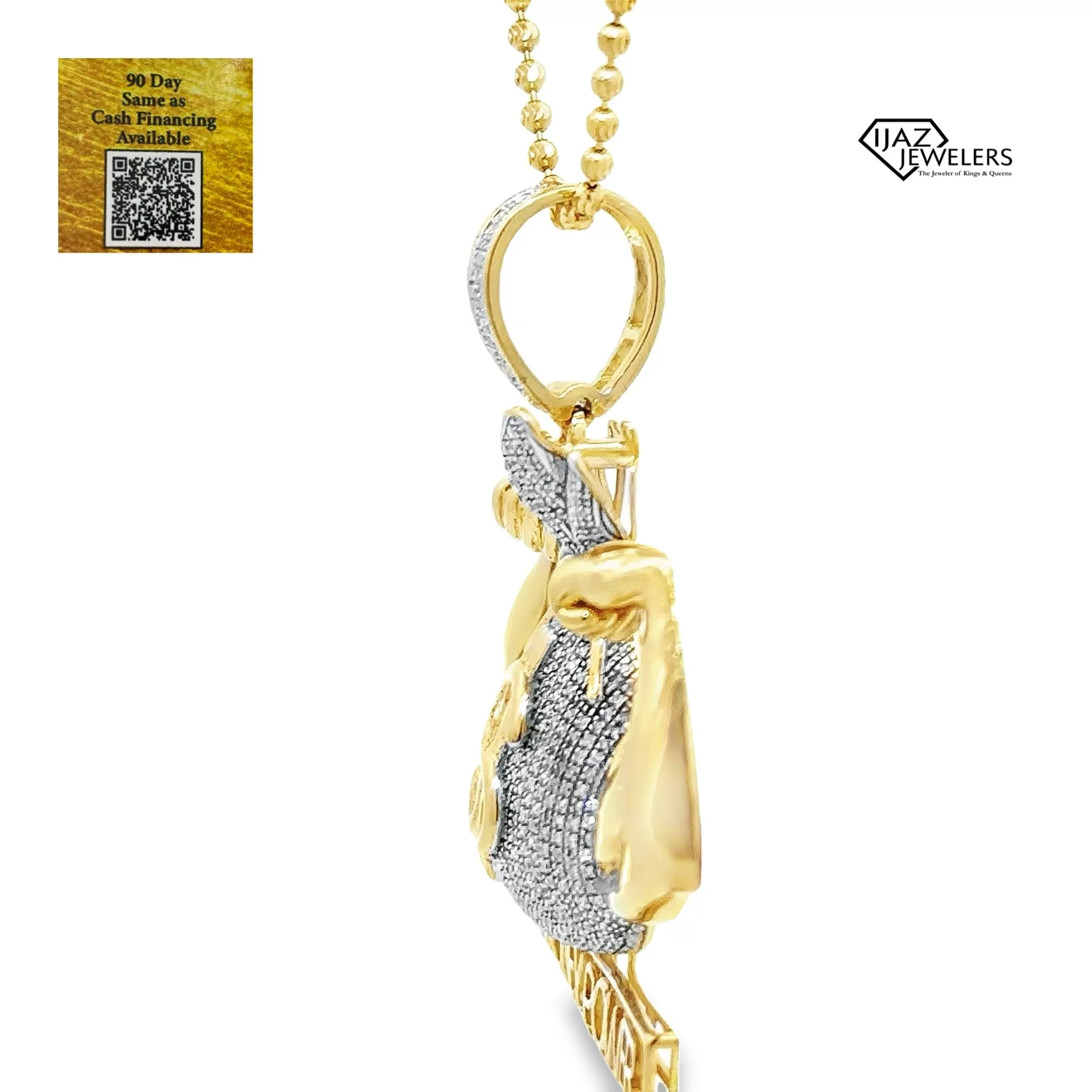 10K Gold 0.73 CTW Diamond Money Power Charm