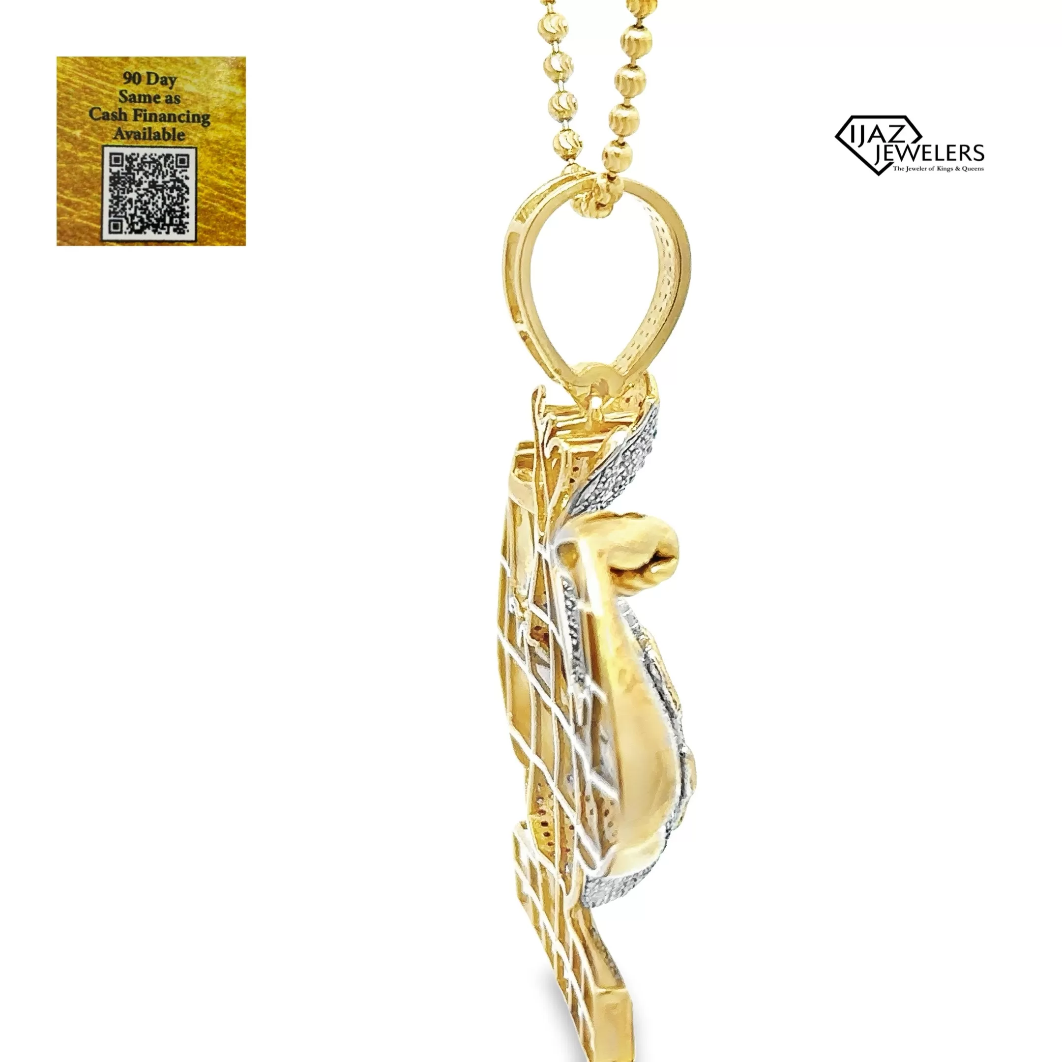 10K Gold 0.73 CTW Diamond Money Power Charm