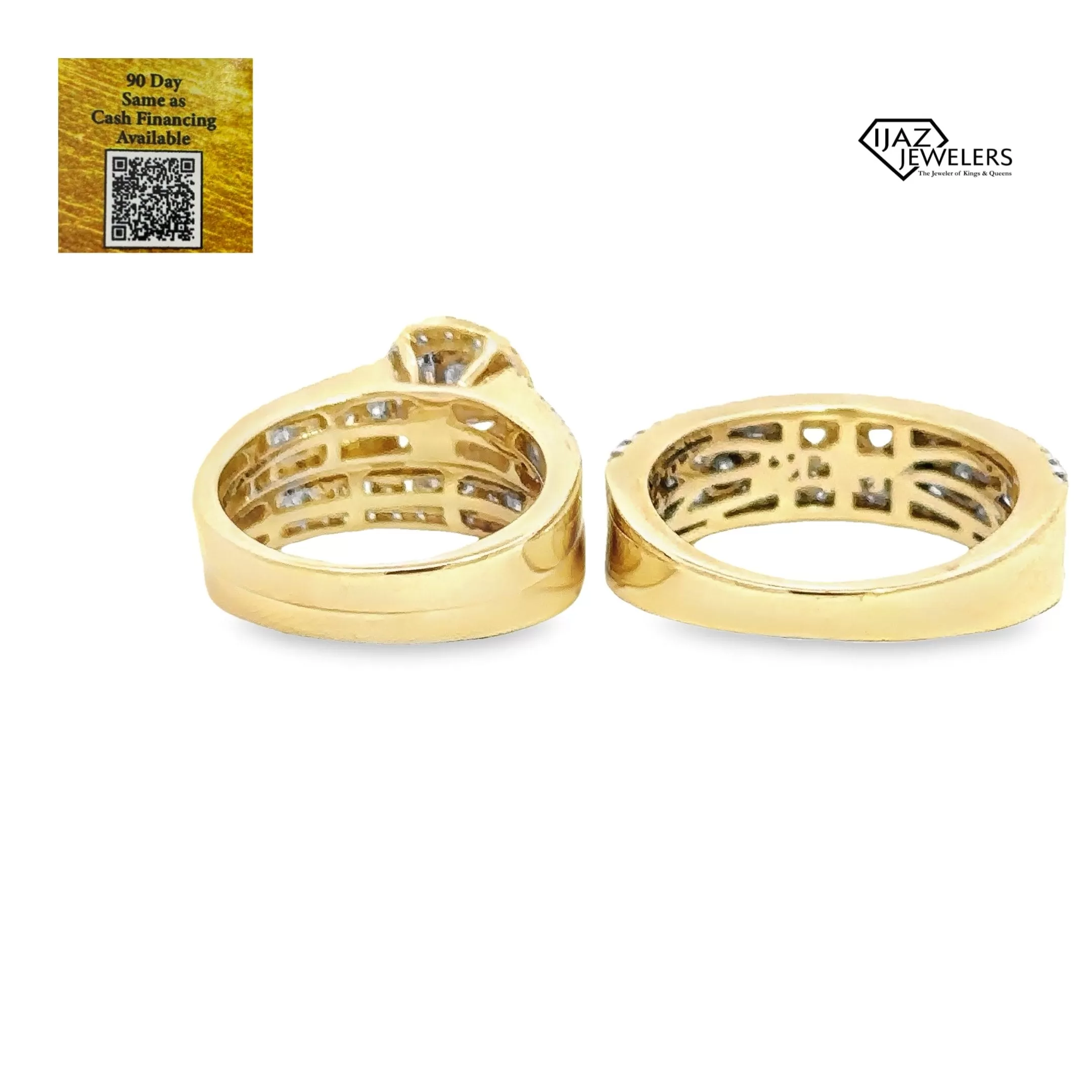 10K Gold 3.06 CTW Diamond Trio Wedding Set