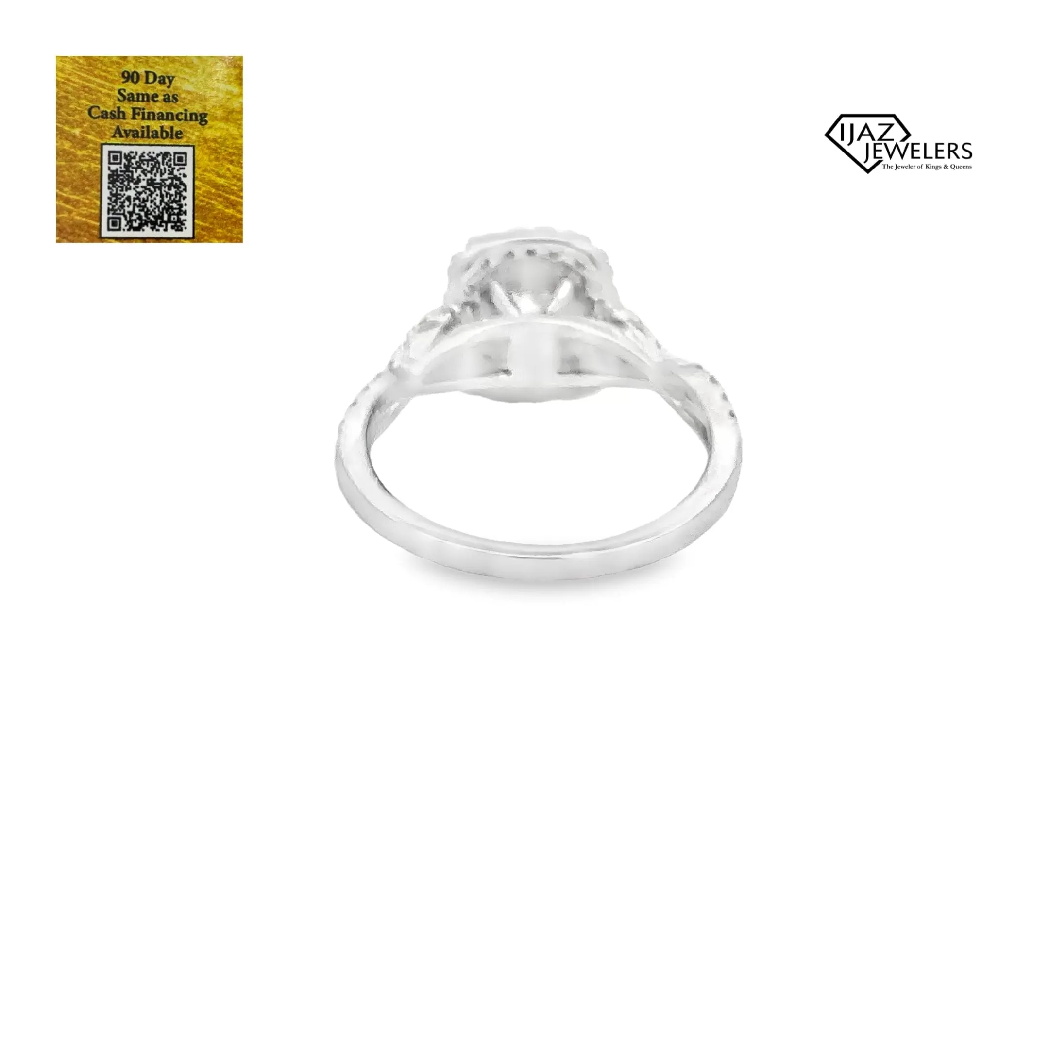 10K White Gold 0.97 CTW Diamond Ladies Ring