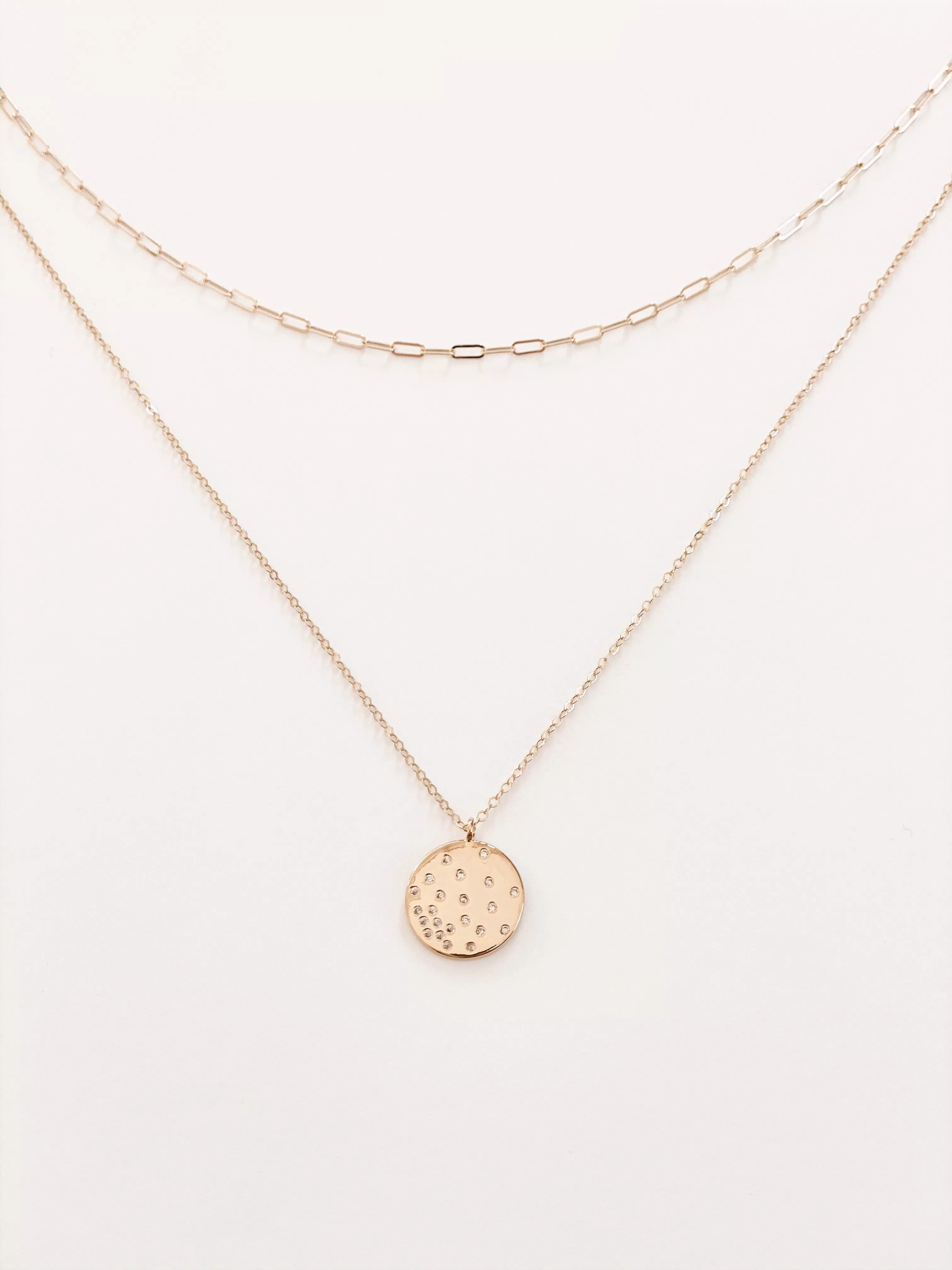 14K Eze Link Layering Necklace