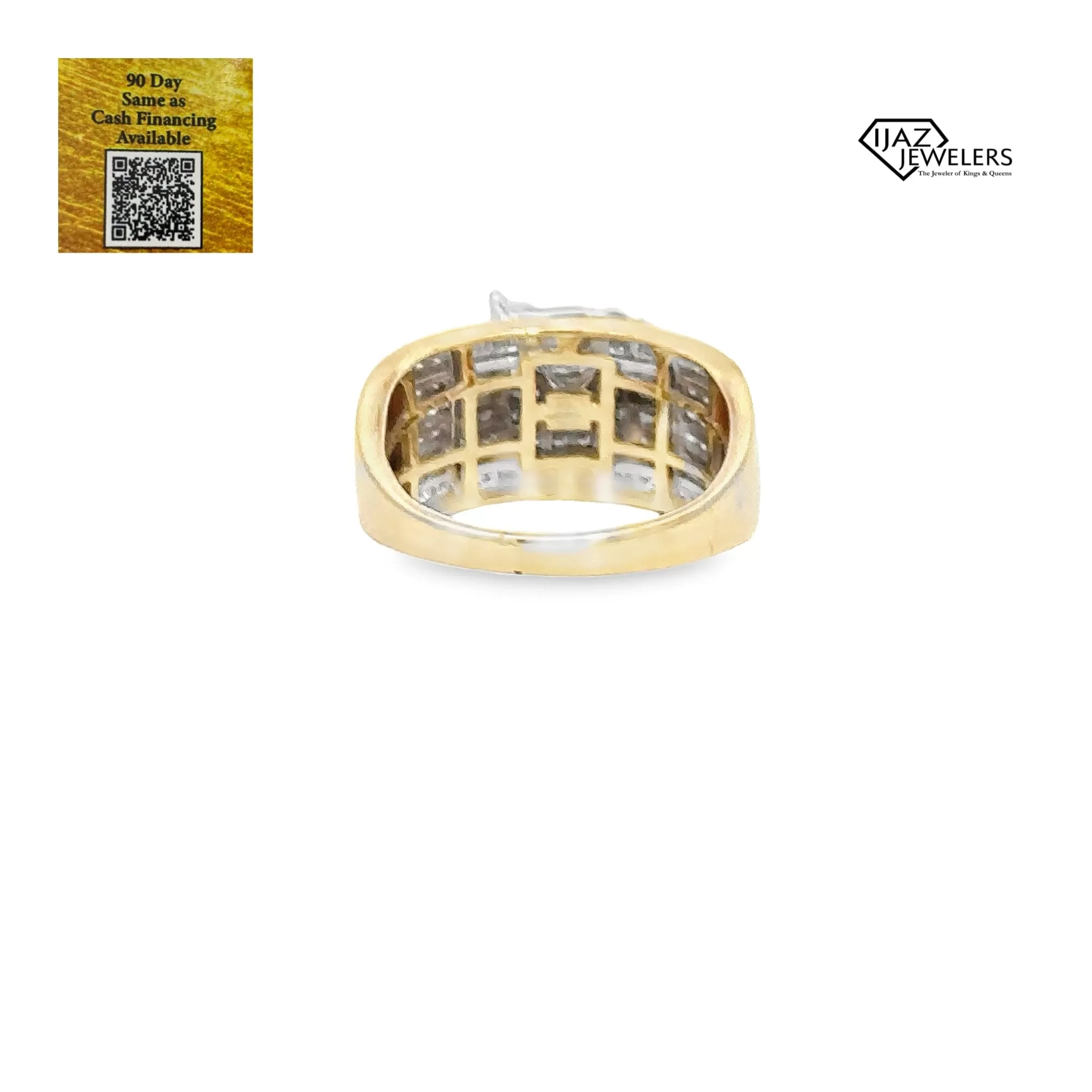 14K Gold 2.01 CTW Princess Cut Diamond Ring