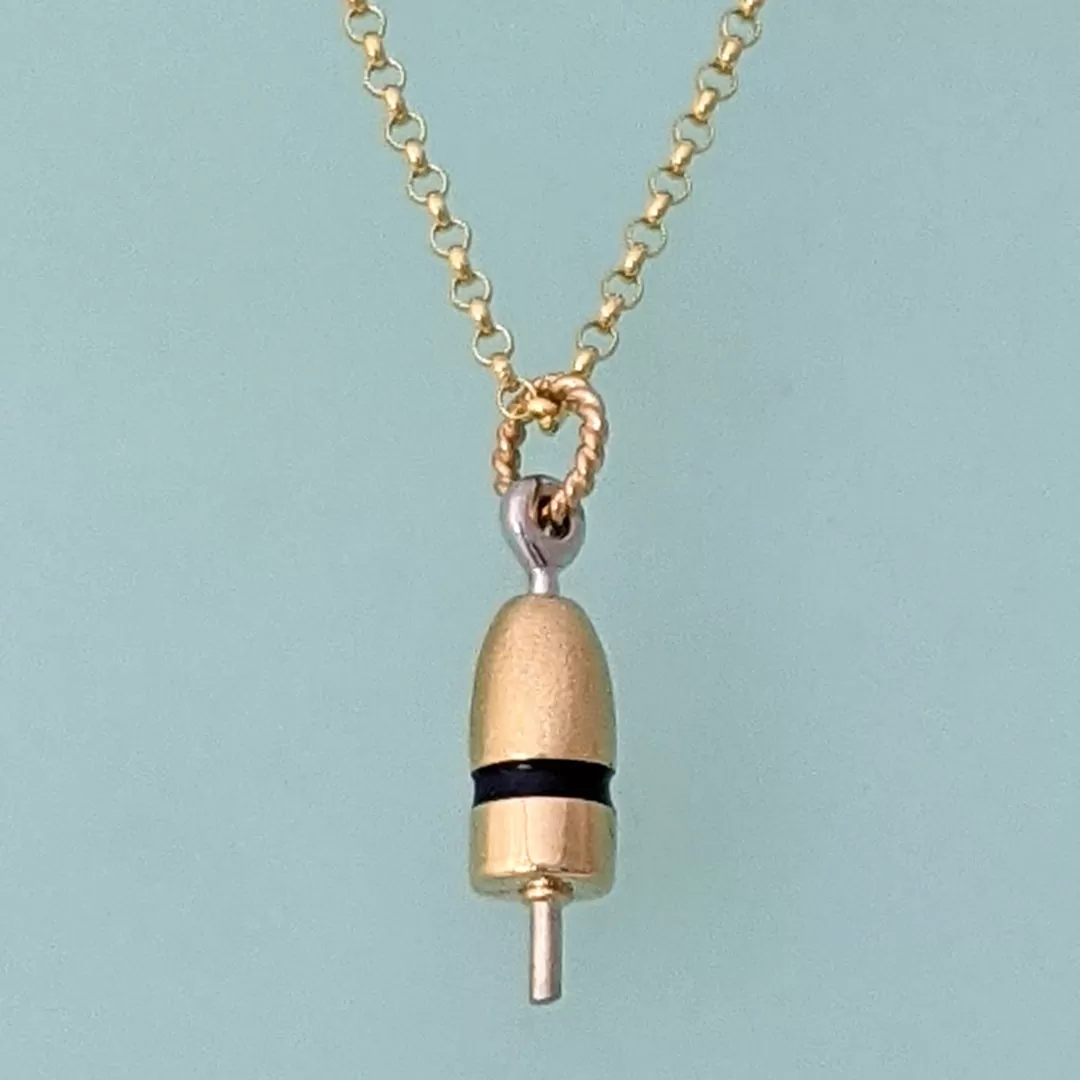 14K Gold Lobster Pot Buoy Charm or Necklace