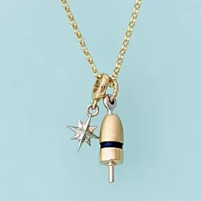 14K Gold Lobster Pot Buoy Charm or Necklace