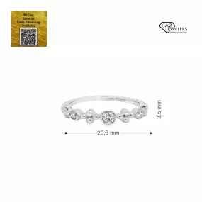 14K White Gold 0.18 CTW Diamond Ring