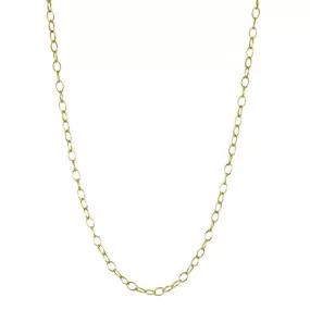 22 Karat Yellow Gold Tiny Lacy Chain, 17