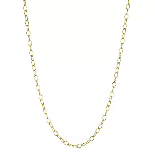 22 Karat Yellow Gold Tiny Lacy Chain, 17