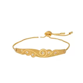 22K Yellow Gold & CZ Bracelet (13.8gm)