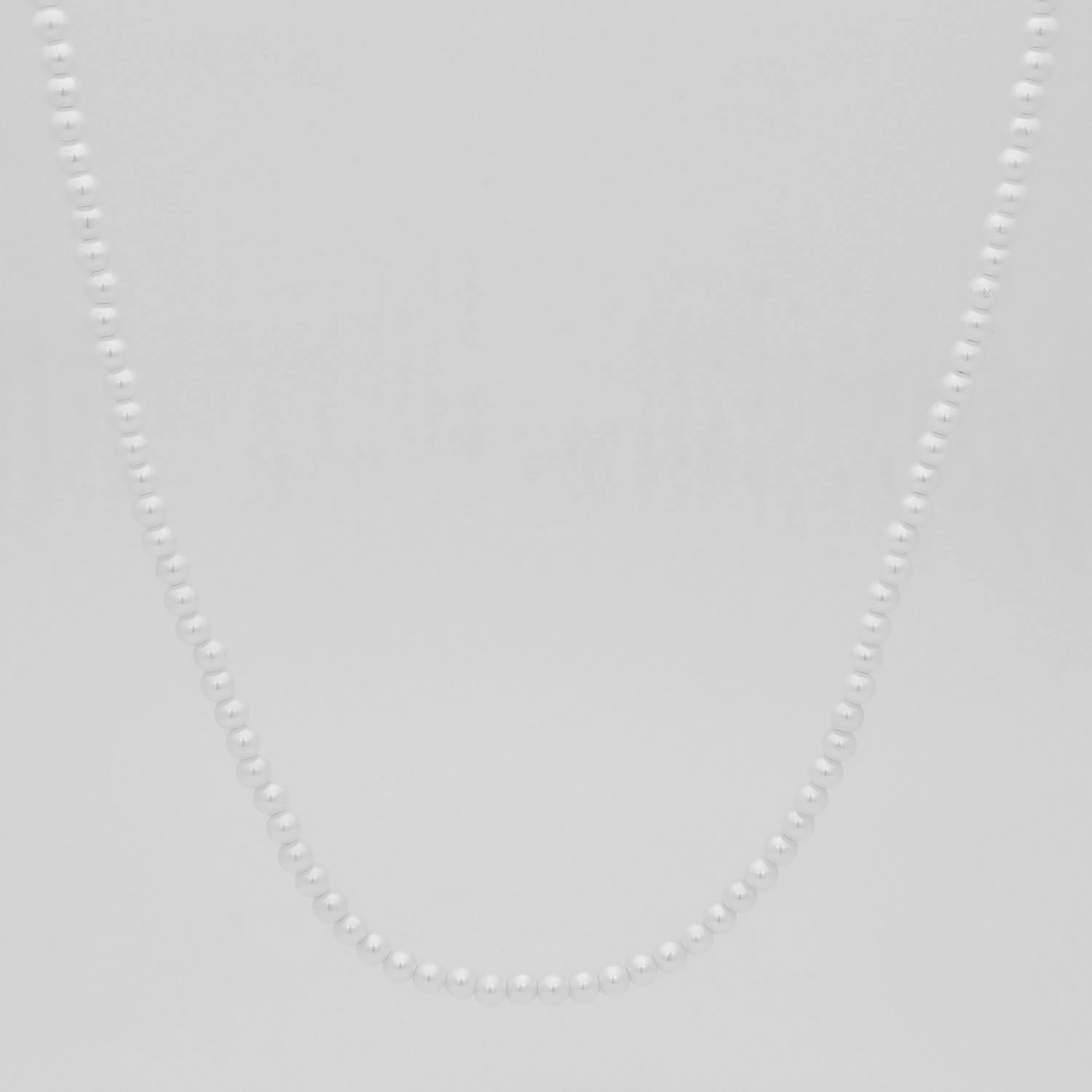 4mm Shell Pearls Chain Necklaces