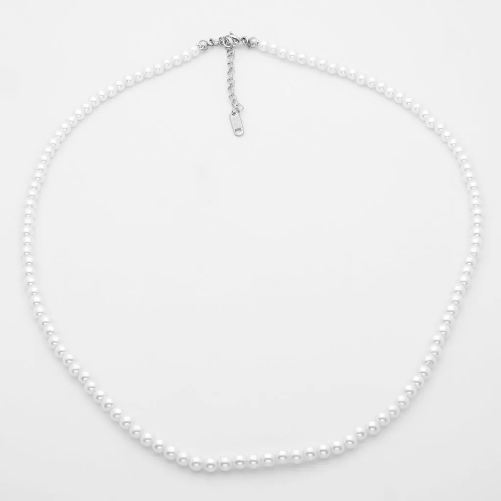 4mm Shell Pearls Chain Necklaces