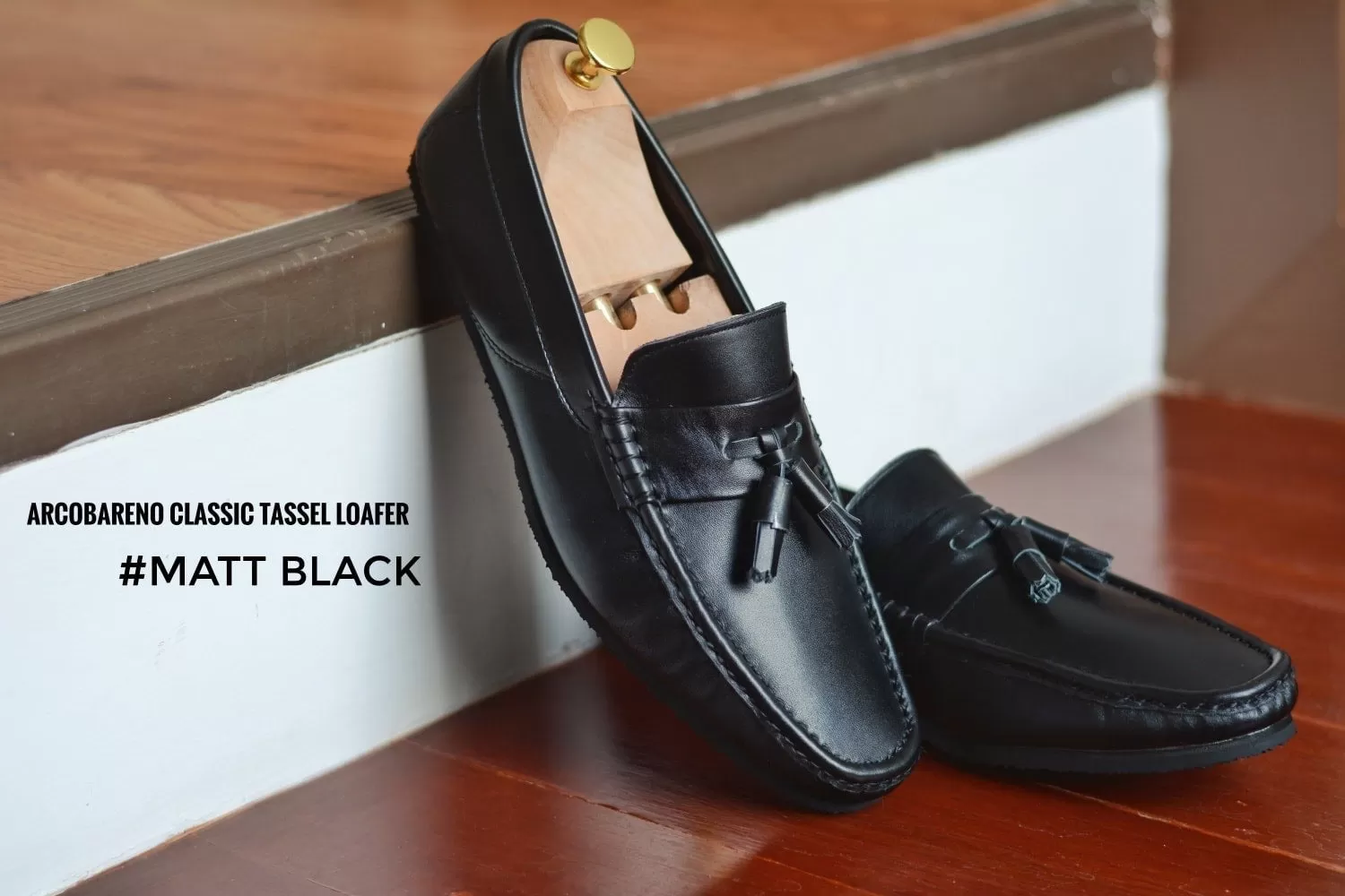 505-3 Arcobareno Classic Tassel Loafer Matt Black