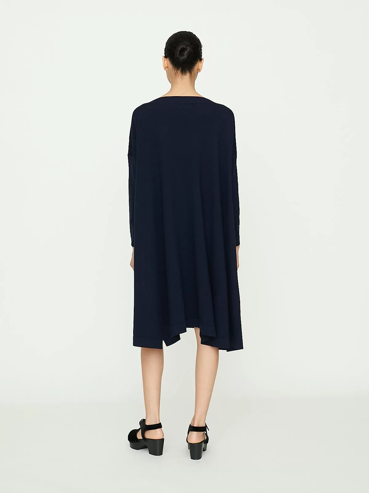 Abito Knitted Dress Over 100 in Navy Blue