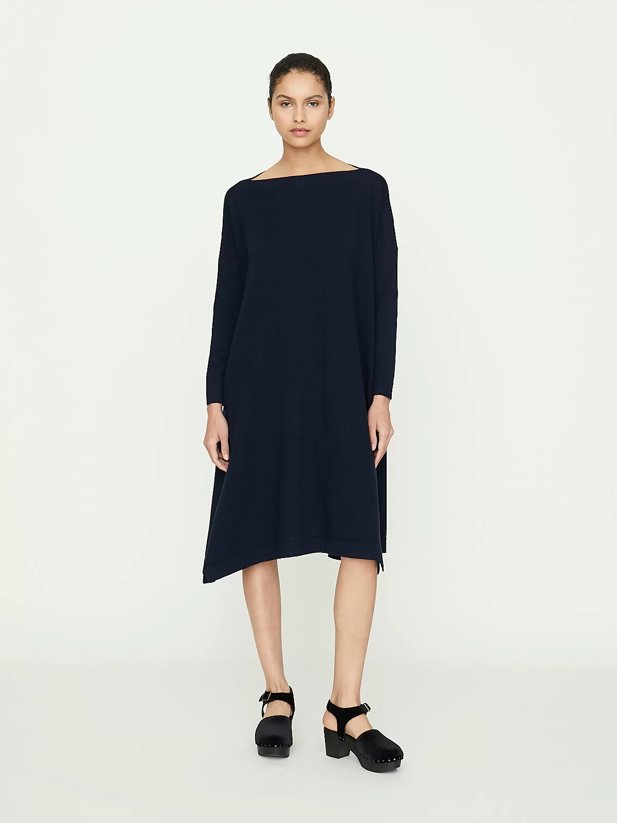 Abito Knitted Dress Over 100 in Navy Blue