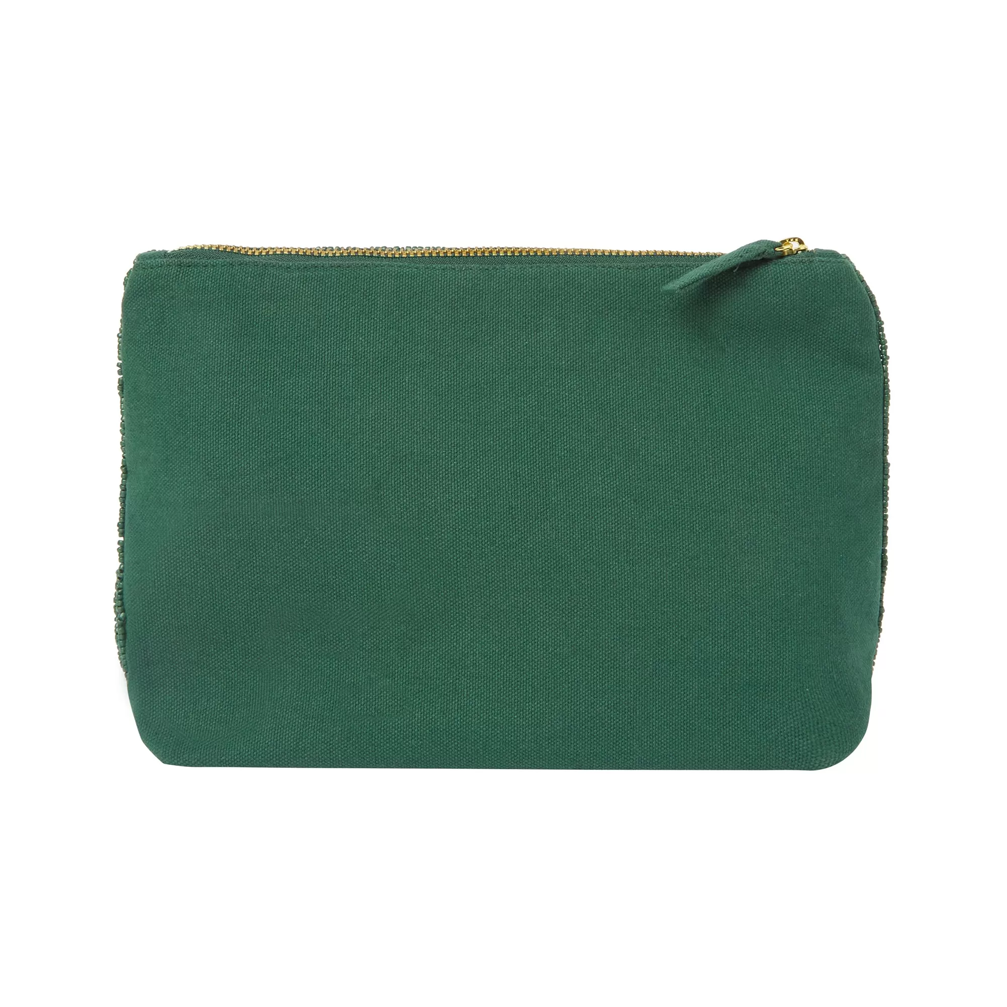 Accessorize London Women's Green
 Large Beaded Pouch