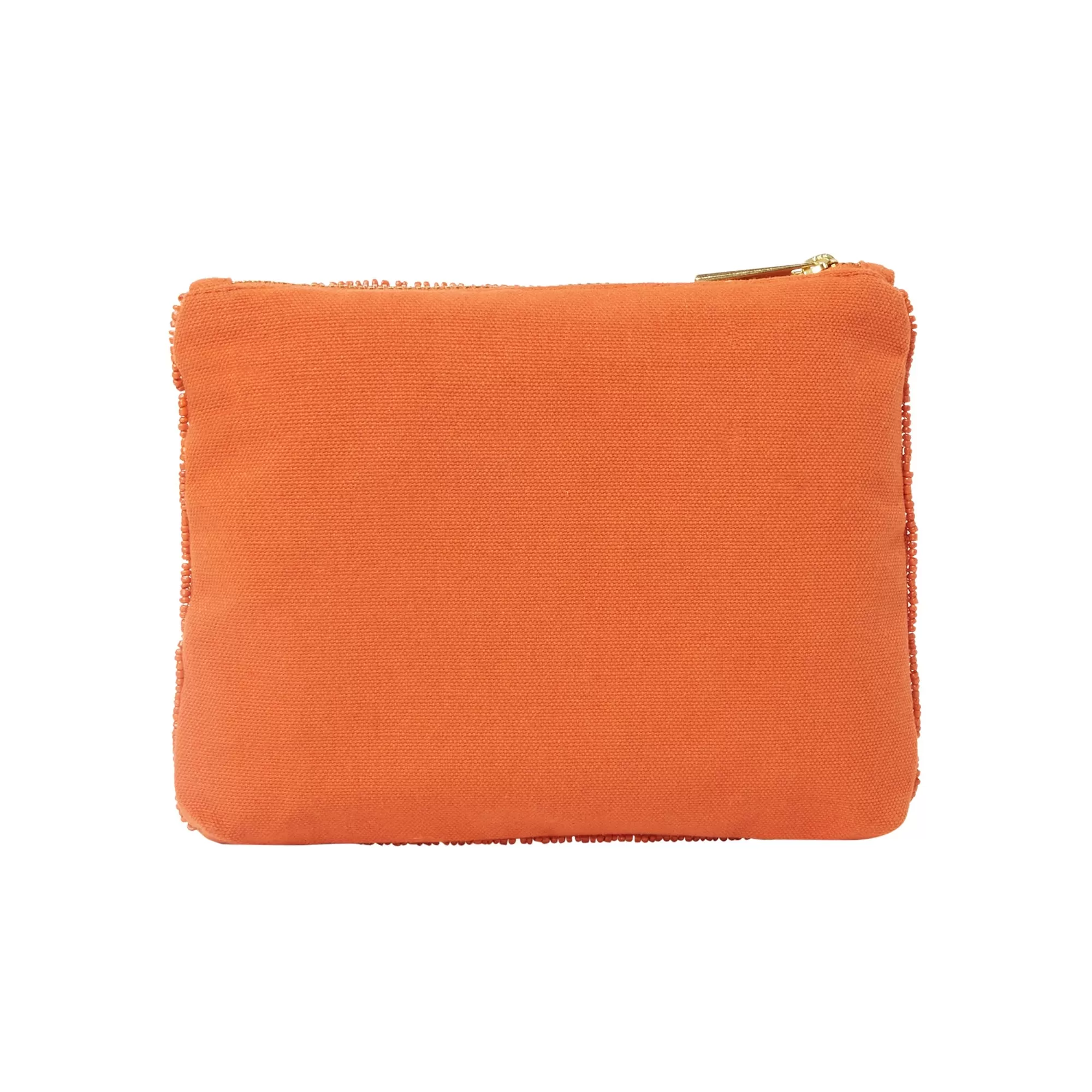 Accessorize London Women's Orange Beaded Pouch