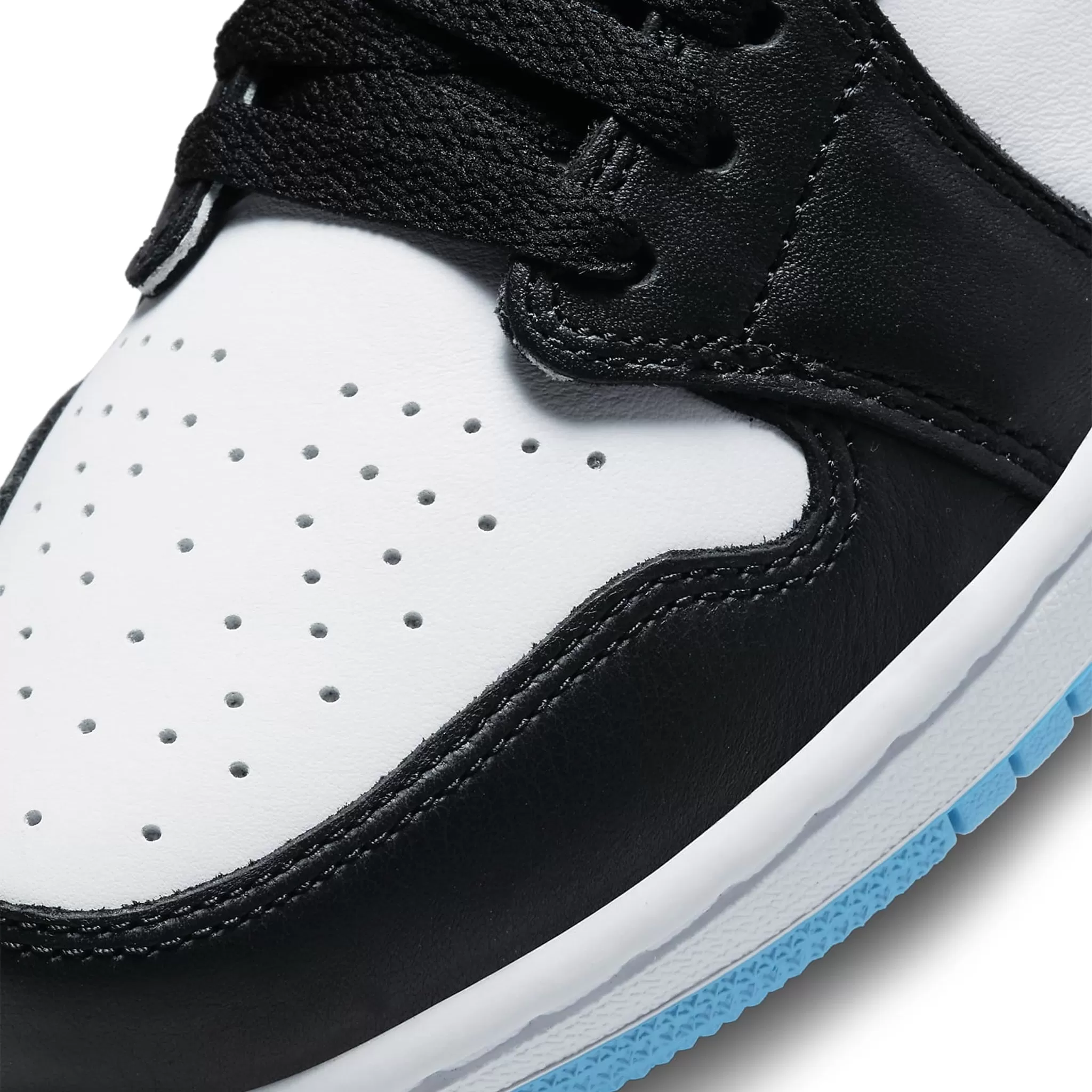 Air Jordan 1 Low Black Dark Powder Blue (W)