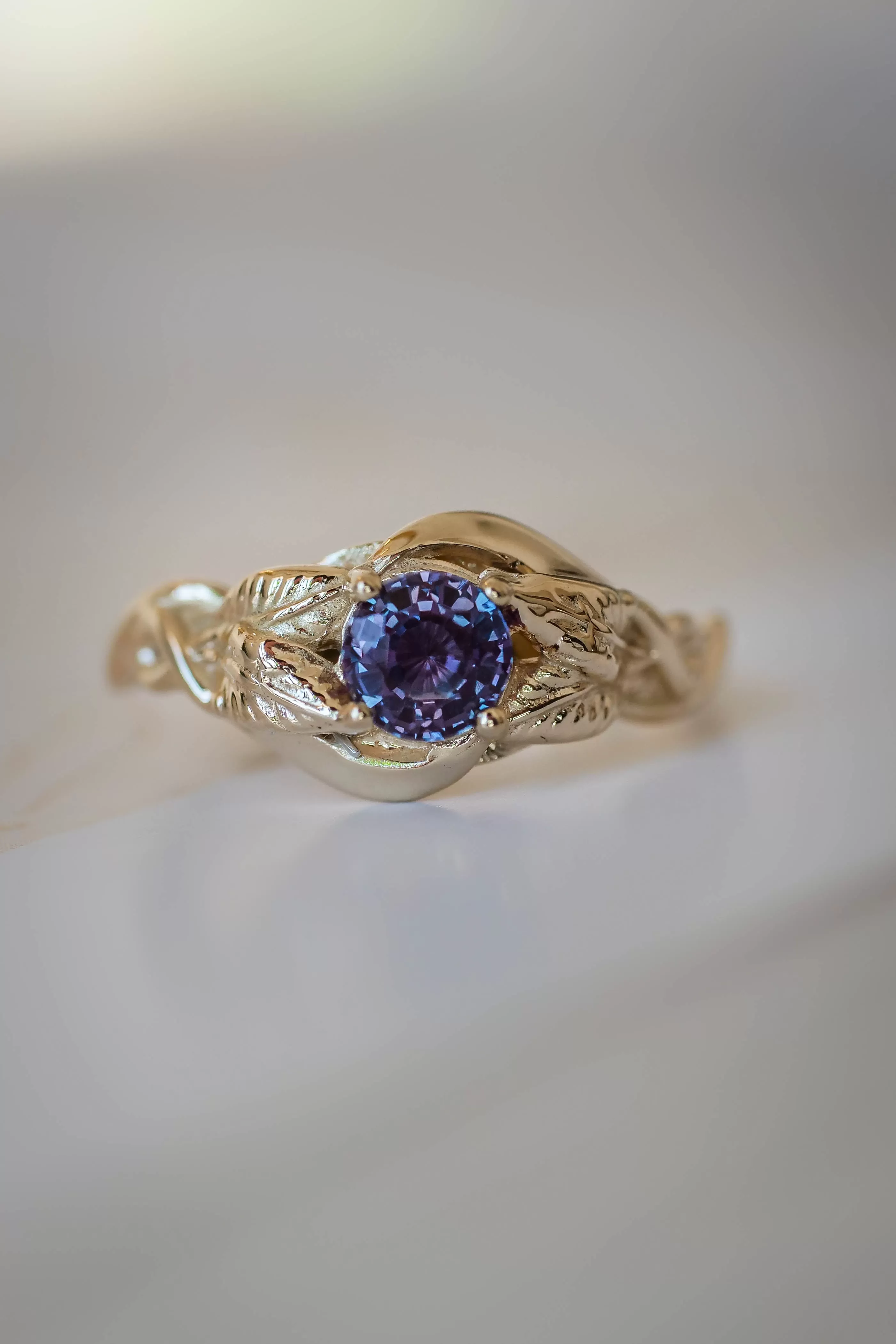 Alexandrite engagement ring / Azalea