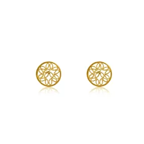 ALICE GOLD STUD EARRINGS FILIGREE