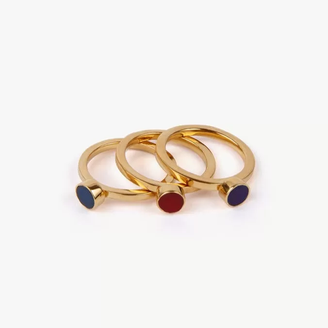 Anga Multicolor Stacking Rings