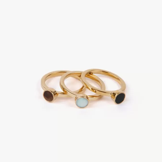 Anga Multicolor Stacking Rings