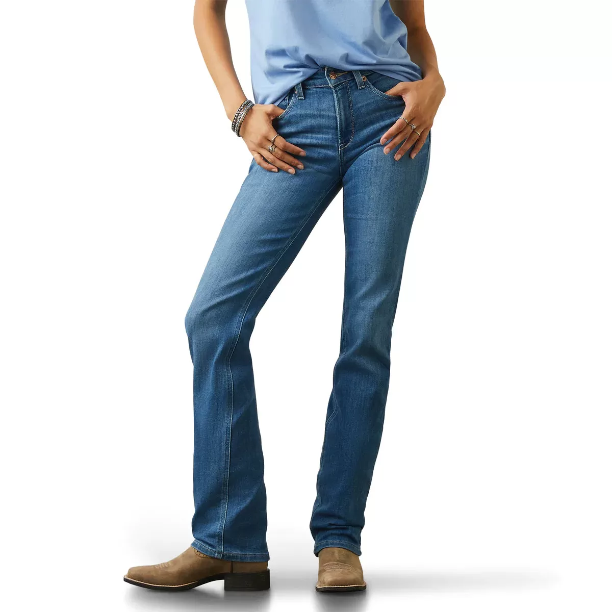 Ariat R.E.A.L High Rise Straight Leg Eloise Maine Jean