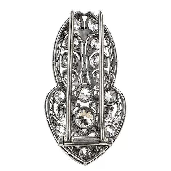 Art Deco Diamond Brooch, 3.00ctw.