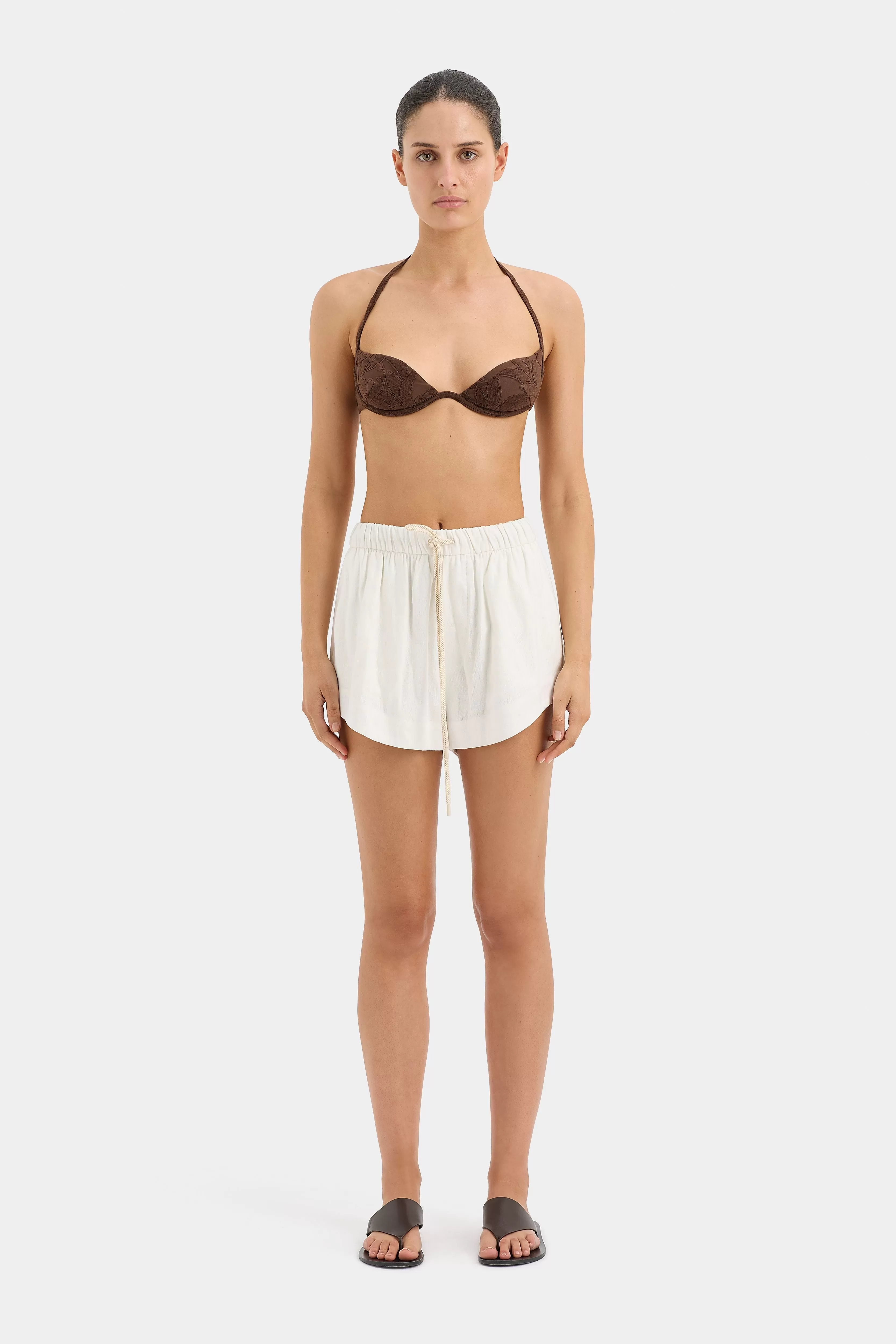 ATACAMA DRAWSTRING SHORT-NATURAL