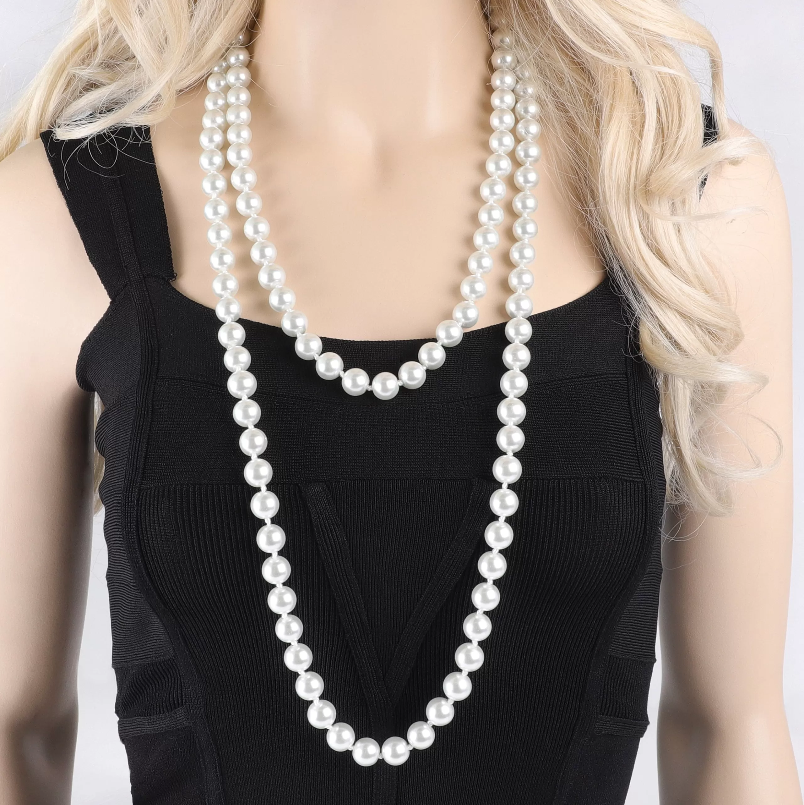 Audrey Endless 60" Pearl Necklace