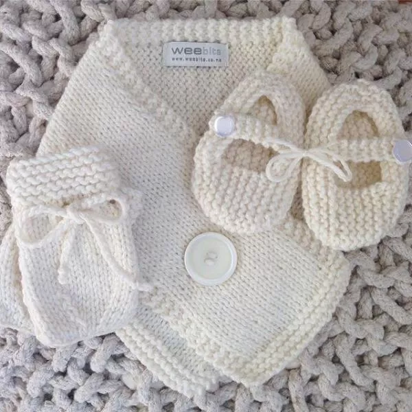 Baby Button Scarf