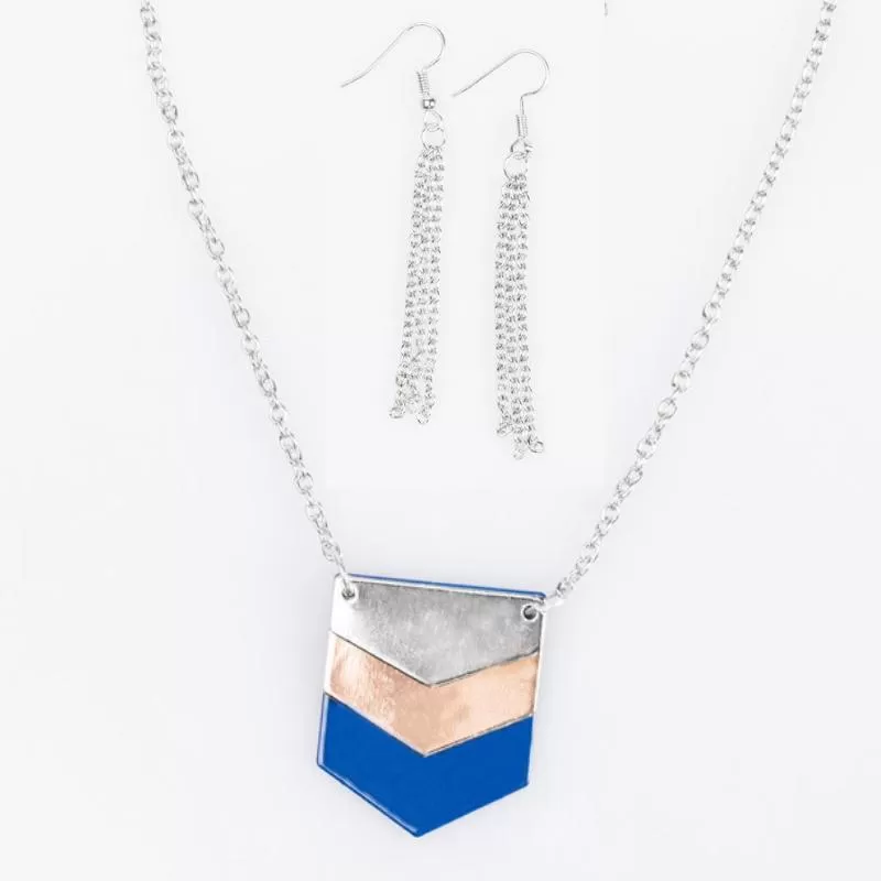 Bases Loaded Blue Necklace