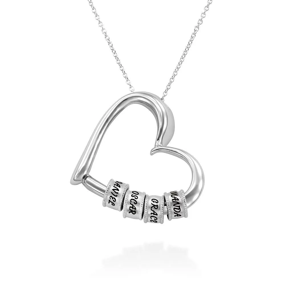 Belong Heart Name Necklace in 18K Gold Over Sterling Silver