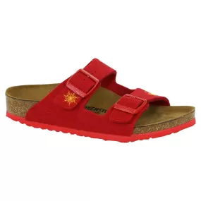 Birkenstock Kids' Arizona Sandals Wool Felt Snow Stars Red 30 N