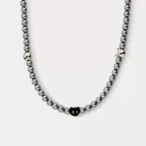 Black Cat Beads Necklace