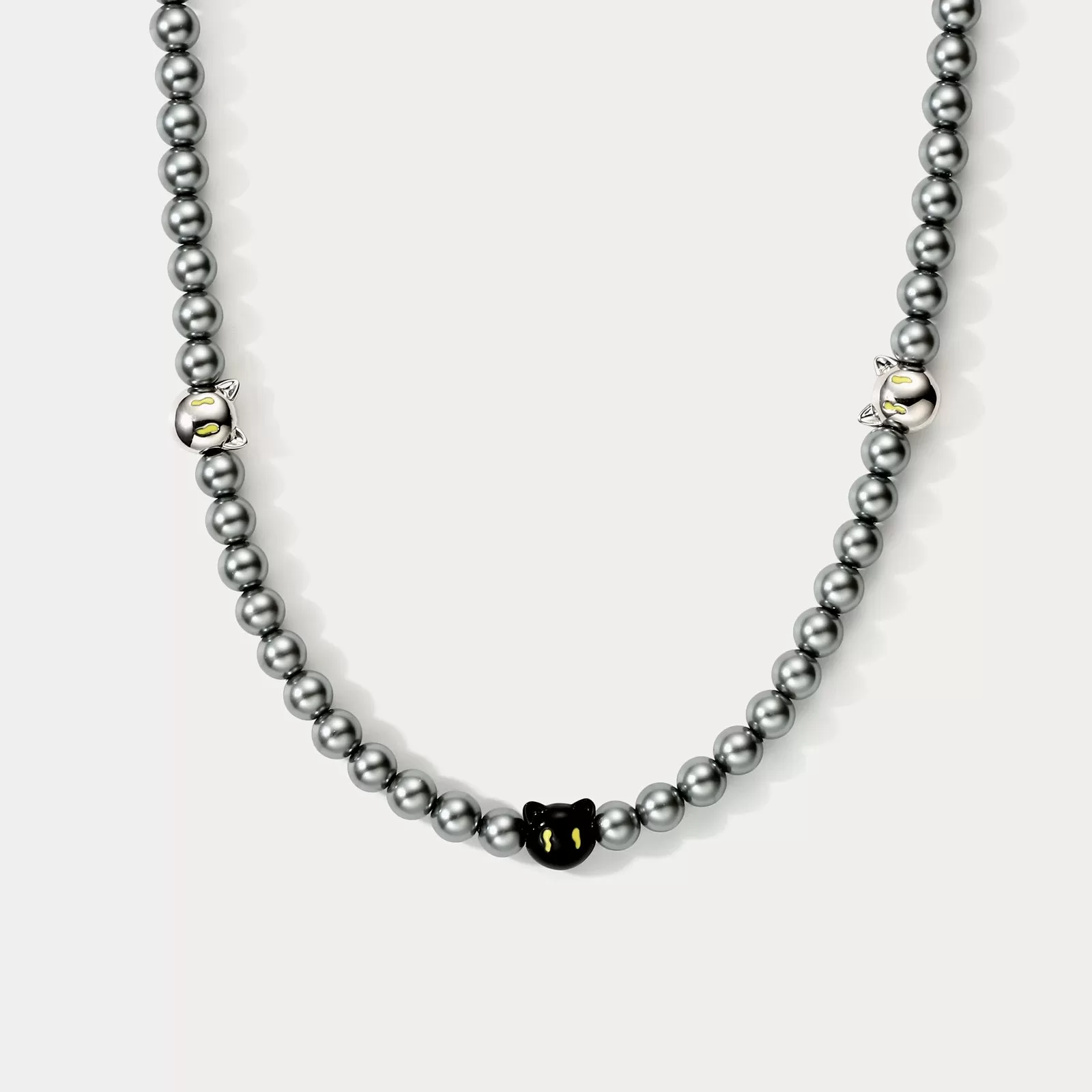 Black Cat Beads Necklace