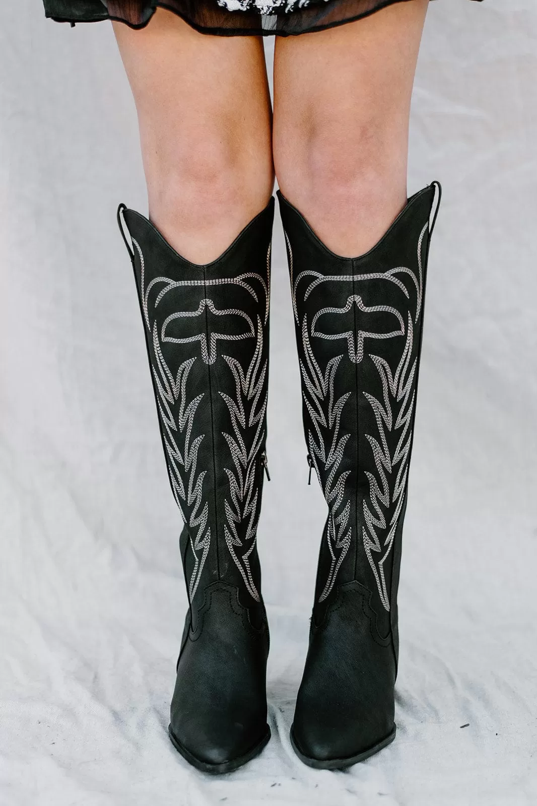 Black Classic Western Cowgirl Boot