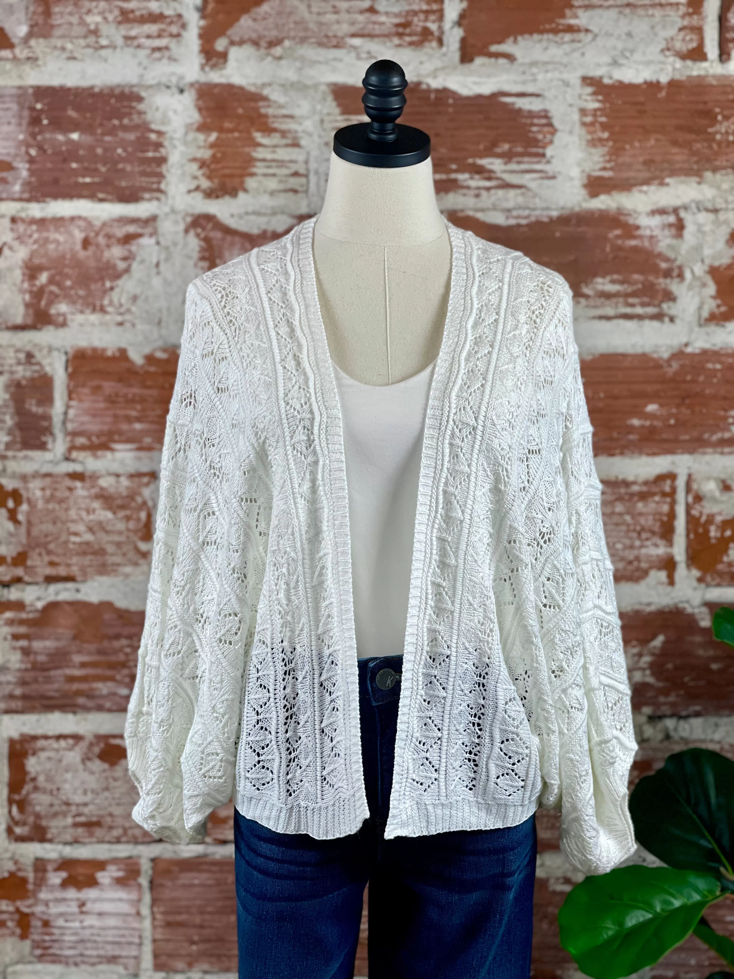 Blakely Cardigan in White