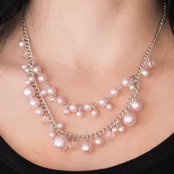 Blissfully Bridesmaid Pink Necklace