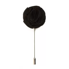 Blossom Lapel Pin - Black