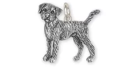 Border Terrier Jewelry Sterling Silver Handmade Border Terrier Charm  BDT1-C