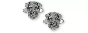 Border Terrier Jewelry Sterling Silver Handmade Border Terrier Cufflinks  BDT-CL