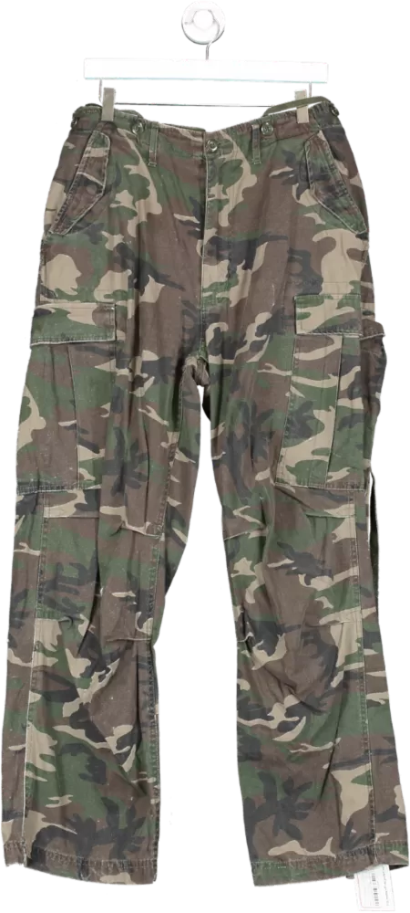 Brandit Multicoloured Pure Vintage Camo Cargo Trousers UK L